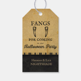 Etiqueta Para Presente Vampiro de Halloween | Presas Para Vir | Personali