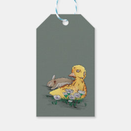 Etiqueta Para Presente Vampiro-Zombie Páscoa Ducking