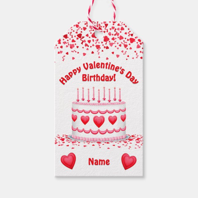 Etiqueta Para Presente Velas personalizadas para bolo de aniversário no D (Frente)