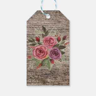 Etiqueta Para Presente Velhas tábuas de madeira