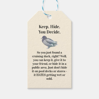 Etiqueta Para Presente Verdadeiro Pato Crusco de Estilo de Impressão Ad d