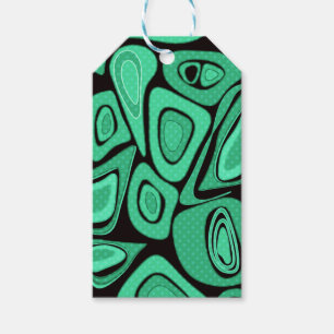 Etiqueta Para Presente Verde, abstrato, retrô