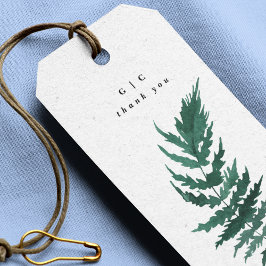 Etiqueta Para Presente Verde Fresco Moderno Vestido de Casamento por Aqua