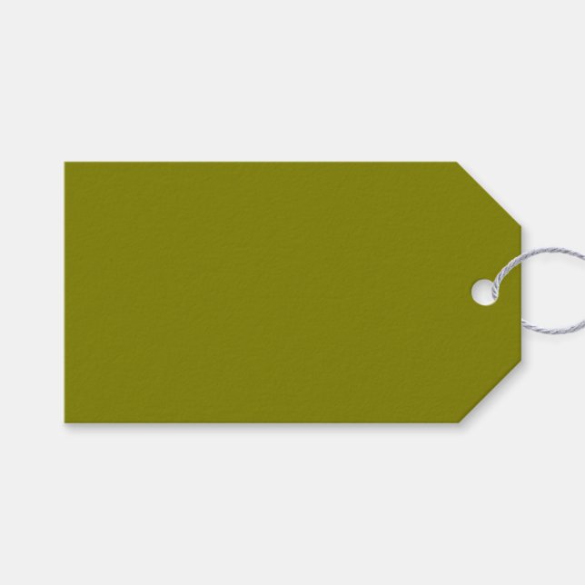 Etiqueta Para Presente Verde-oliva clássico (Frente (horizontal))