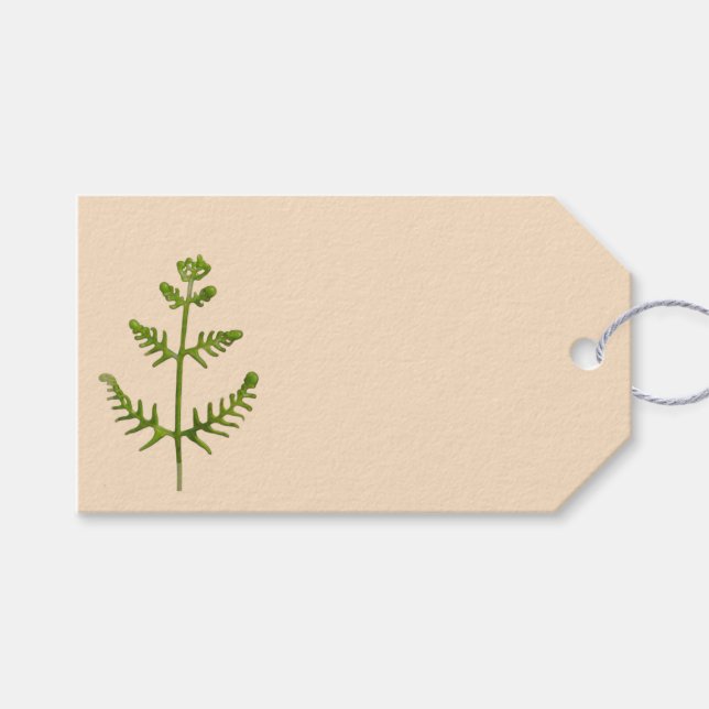 Etiqueta Para Presente verde primavera (Frente (horizontal))
