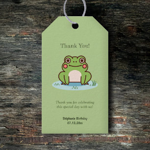 Etiqueta Para Presente Verde Sapo bonito