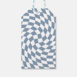 Etiqueta Para Presente Verificação de Coleção de Casamentos Azuis Dusty