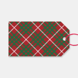 Etiqueta Para Presente Verificação Vermelha e Verde