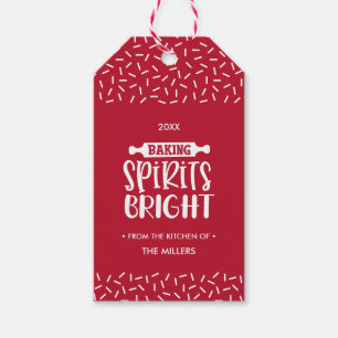 Etiqueta Para Presente Vermelho Banho de Natal