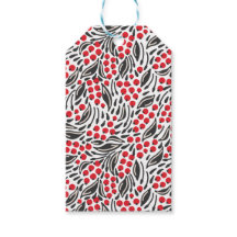 Vermelho Branco Negro Moderno Natal Berry de inver