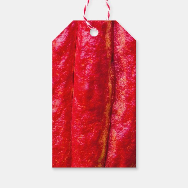 Etiqueta Para Presente vermelho de cacau (Frente)