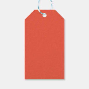 Etiqueta Para Presente Vermelho Laranja #EC553E, Cobre Pálido