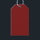 Etiqueta Para Presente Vermelho Luar<br><div class="desc">Uma cor rica e sombria de vermelho luar. Este vermelho dramático e profundo é perfeito para noites românticas,  casamentos góticos,  celebrações em estilo vintage e ambientes com declarações ousadas. Cada item grita beijado pela sombra.</div>