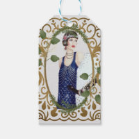 Vestido Azul Vintage Anos 1920 Flapper Art Deco Mu