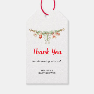 Etiqueta Para Presente Vestido de Bebê Merry Little Baby Shower Agradecim
