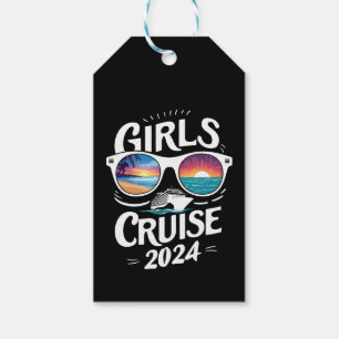 Etiqueta Para Presente Viagem de Cruzeiro das Meninas 2024 Amantes de Fér