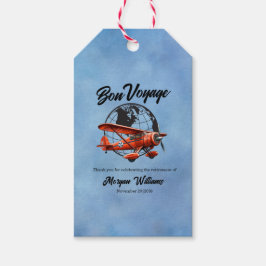Etiqueta Para Presente Viagem do Partido da Reforma - Bon Voyage - Plano 