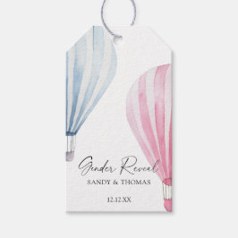 Etiqueta Para Presente Vias de Gênero dos Balões de Ar de Aquarela