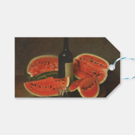 Etiqueta Para Presente Vida Estática com Melancias (por Constantin Stahi)