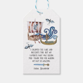 Etiqueta Para Presente Viking Essa Festa de aniversário Obrigado A Favor