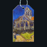 Etiqueta Para Presente Vincent van Gogh - A Igreja em Auvers<br><div class="desc">Igreja de Auvers / l'Eglise à Auvers-sur-oise de Vincent Van Gogh em 1890</div>