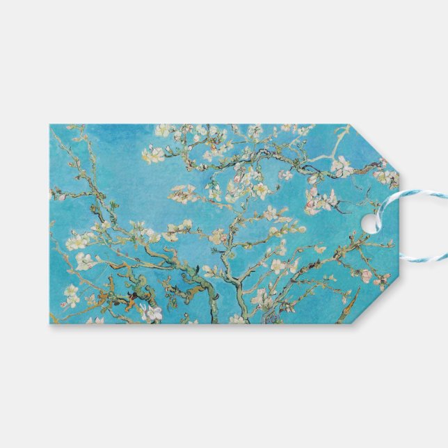 Etiqueta Para Presente Vincent van Gogh - Flor de Amendoeira (Frente (horizontal))