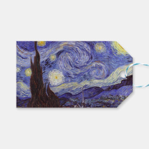 Etiqueta Para Presente Vincent Van Gogh Starry Night Vintage Fine Art