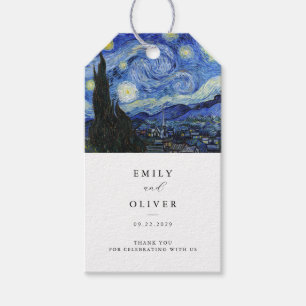 Etiqueta Para Presente Vincent Van Gogh Starry Night Weding
