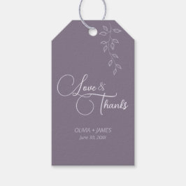 Etiqueta Para Presente Vinha Botânica: Vintage Violet