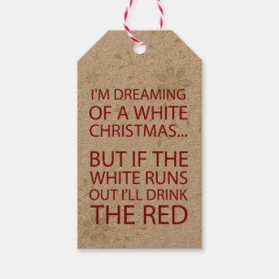 Etiqueta Para Presente Vinho Divertido de Natal