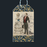 Etiqueta Para Presente Vintage 1844 casamento de Casamento Vitoriano<br><div class="desc">William Morris e casal de Casamento - Uma imagem antiga de noiva e noiva de 1844. Trabalho de arte de desenho de design de arte gráfica.</div>
