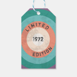 Etiqueta Para Presente Vintage 1972 Limited Edition 50th Birthday
