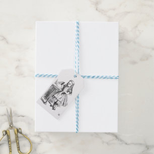 Etiqueta Para Presente Vintage Alice's Adventures in Wonderland (1865)