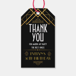 Etiqueta Para Presente Vintage Art Deco Roaring 20s Party Favor