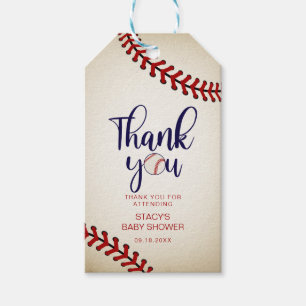 Etiqueta Para Presente Vintage Baseball Obrigado