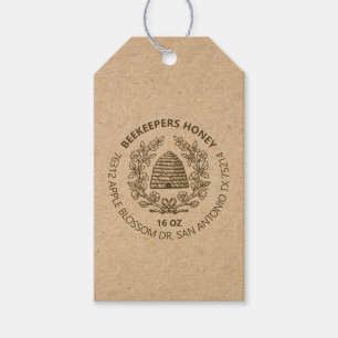 Etiqueta Para Presente Vintage Bee Rustic Honey Gift Tag