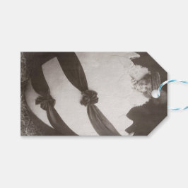 Etiqueta Para Presente Vintage - Dama de Ovos de Páscoa