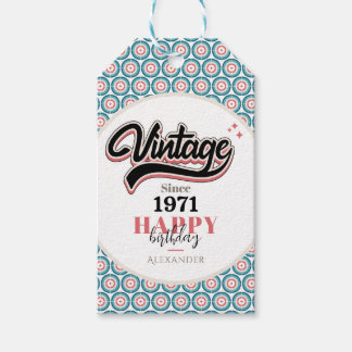 Etiqueta Para Presente Vintage desde - 1971