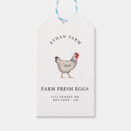 Etiqueta Para Presente vintage Family Chicken Farm Business