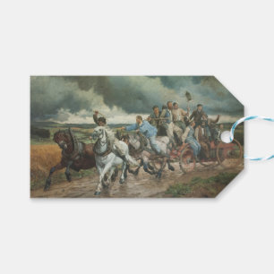 Etiqueta Para Presente Vintage Fire Engine (por Eugène Burnand)