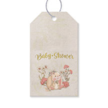 Vintage Floppy Bunny Floral Personalizável
