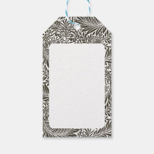 Etiqueta Para Presente Vintage Floral William Morris Willow Bough Black