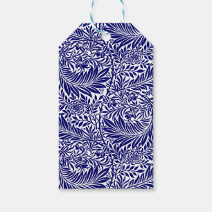 Etiqueta Para Presente Vintage Floral William Morris Willow Bough Blue
