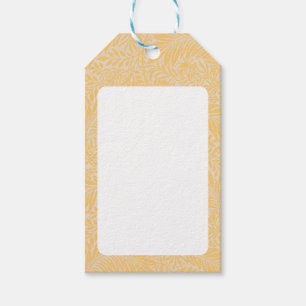 Etiqueta Para Presente Vintage Floral William Morris Willow Bough Yellow