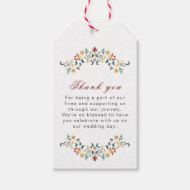 Etiqueta Para Presente Vintage Geometry Intrata Casamento Clássico de Mot