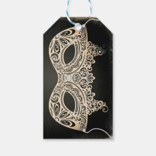 Etiqueta Para Presente Vintage Green Pearl Mascarada Mask Sweet 16 Party