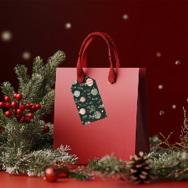 Etiqueta Para Presente Vintage Holiday Charm: Festivas Baubles