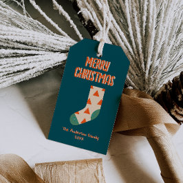 Etiqueta Para Presente Vintage Ilustrou Feliz Natal Pica de inverno