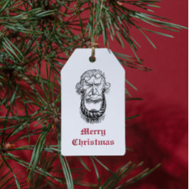 Etiqueta Para Presente Vintage Jacob Marley Dickens Uma Carol De Natal
