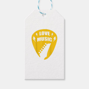 Etiqueta Para Presente Vintage Love Guitar Music Lover Gift